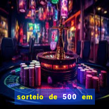 sorteio de 500 em cash toda segunda feira novibet